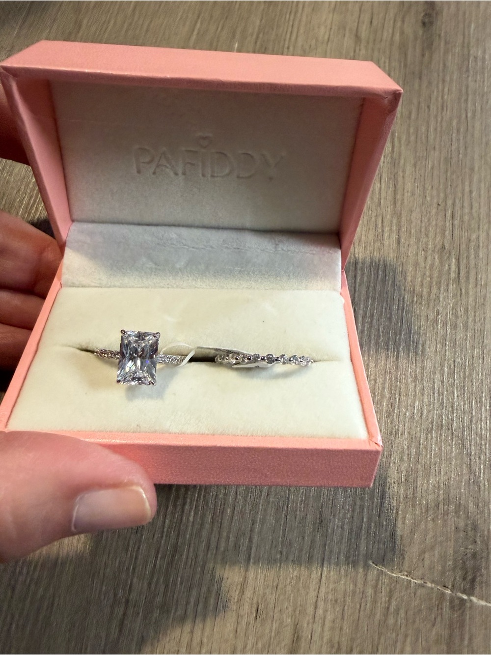 NEW WITH TAGS PAFIDDY S925 wedding set Size 6